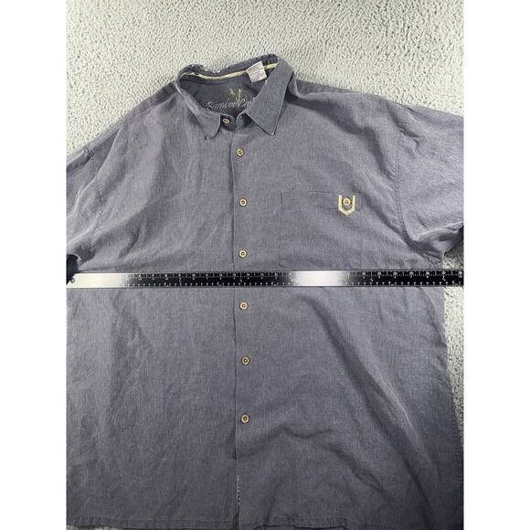 Bamboo Cay Shirt Men 2XL Button Upl Short Sleeve Travel Vacation Resort - Picture 3 of 6